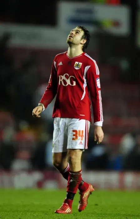 Framed Print : Brett Pitman's Disappointment: Bristol City vs. Cardiff City, 10-03-2012 Framed Print : Brett Pitman's Disappointment: Bristol City vs. Cardiff City, 10-03-2012