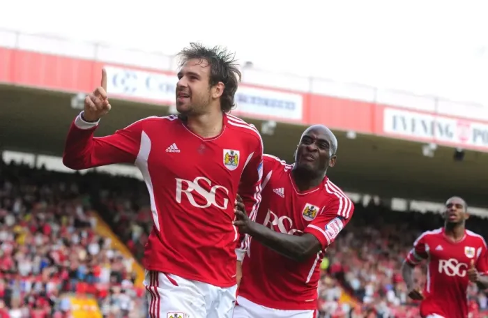Framed Print : Brett Pitman's Dramatic Equalizer: A Championship Thriller at Ashton Gate - September 2011 (Bristol City vs. Hull City) Framed Print : Brett Pitman's Dramatic Equalizer: A Championship Thriller at Ashton Gate - September 2011 (Bristol City vs. Hull City)