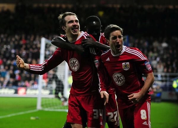 Brett Pitman's Euphoric Goal Celebration: Championship Match - QPR vs. Bristol City (03 / 01 / 2011)