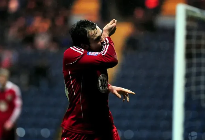 Framed Print : Brett Pitman's Euphoric Goal Celebration: Preston North End vs. Bristol City (Championship, 2011) Framed Print : Brett Pitman's Euphoric Goal Celebration: Preston North End vs. Bristol City (Championship, 2011)