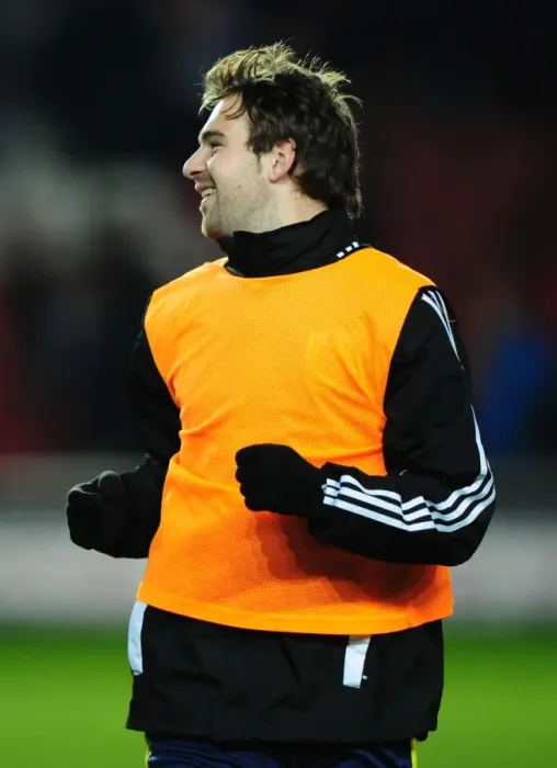 Framed Print : Brett Pitman's Pre-Game Joke: Southampton vs. Bristol City, Championship, 30 / 12 / 2011