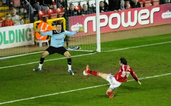 Framed Print : Brett Pitman's Thwarted Goal: Bristol City vs. Cardiff City, 10-03-2012 Framed Print : Brett Pitman's Thwarted Goal: Bristol City vs. Cardiff City, 10-03-2012