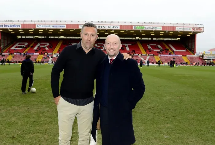 Framed Print : Brian Tinnion and Ian Holloway: A Football Rivalry Transformed - Reunited at Ashton Gate, 2013
