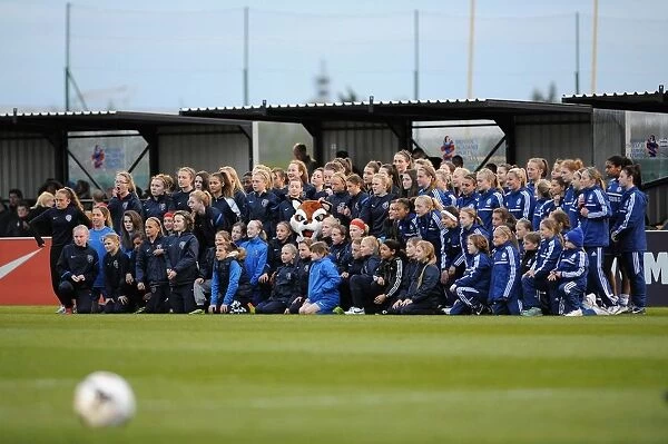 Bristol Academy and Chelsea Ladies Youth Teams Align for FA WSL Photo Shoot - Dougie Allward / JMP - 17.04.2014
