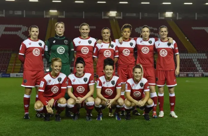 Framed Print : Bristol Academy Ready to Battle FC Barcelona at Ashton Gate - UEFA Women's Champions League