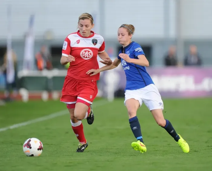 Framed Print : Bristol Academy v Everton Ladies 230814 Framed Print : Bristol Academy v Everton Ladies 230814