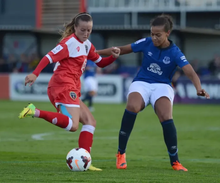 Framed Print : Bristol Academy v Everton Ladies 230814 Framed Print : Bristol Academy v Everton Ladies 230814