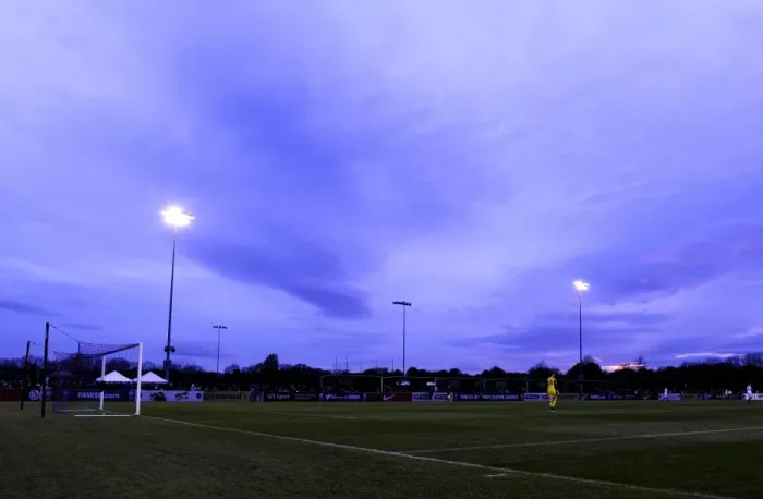 Framed Print : Bristol Academy vs. Chelsea Ladies Clash at Gifford Stadium