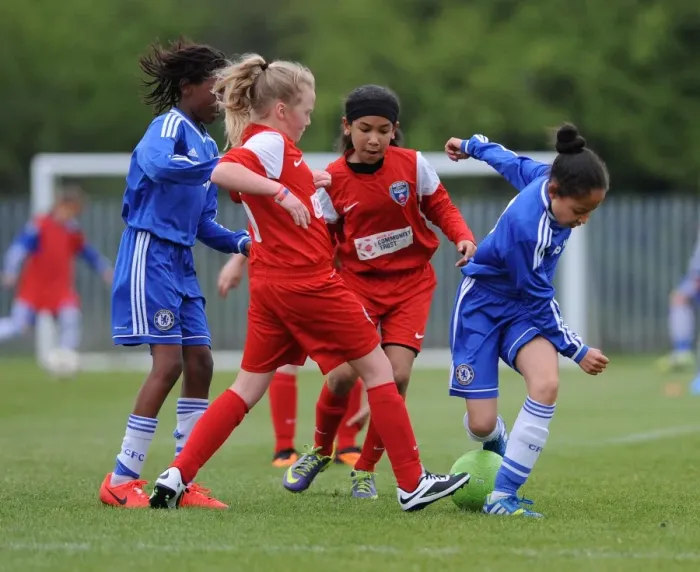 Framed Print : Bristol Academy vs. Chelsea Ladies: A Fierce Football Rivalry at Gifford Stadium (FA WSL Youth)