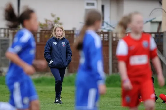 Framed Print : Bristol Academy vs. Chelsea Ladies Youth: A Football Rivalry at Gifford Stadium (FA WSL Youth)