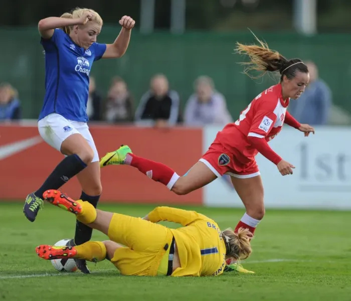 Framed Print : Bristol Academy vs Everton Ladies Clash: 23rd August 2014 (Bristol Academy Women's Football Club v Everton Ladies) Framed Print : Bristol Academy vs Everton Ladies Clash: 23rd August 2014 (Bristol Academy Women's Football Club v Everton Ladies)