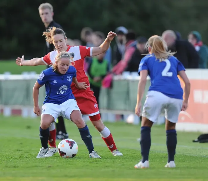 Framed Print : Bristol Academy vs Everton Ladies Clash: FAWSL Showdown (23rd August 2014) Framed Print : Bristol Academy vs Everton Ladies Clash: FAWSL Showdown (23rd August 2014)