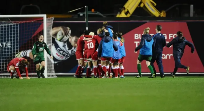 Framed Print : Bristol Academy Women's FC Victory Over FC Barcelona: Triumphant Celebration at Ashton Gate Framed Print : Bristol Academy Women's FC Victory Over FC Barcelona: Triumphant Celebration at Ashton Gate