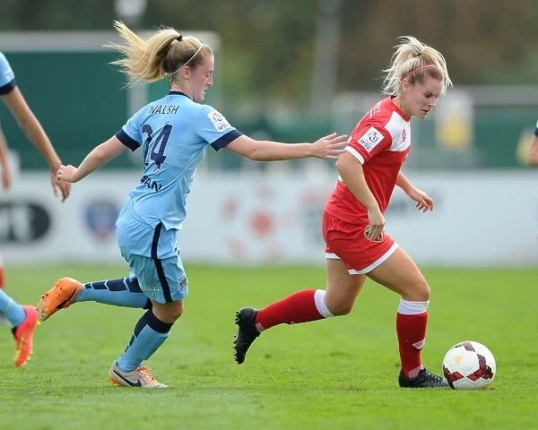 Bristol Academy Women's vs Manchester City Women: Nicola Watts Chased Down by Keira Walsh