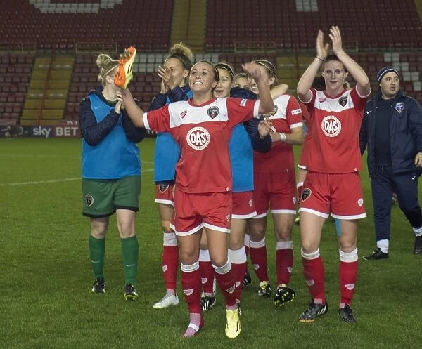 Bristol Academy's Historic Victory Over FC Barcelona: Natasha Harding's Triumphant Celebration
