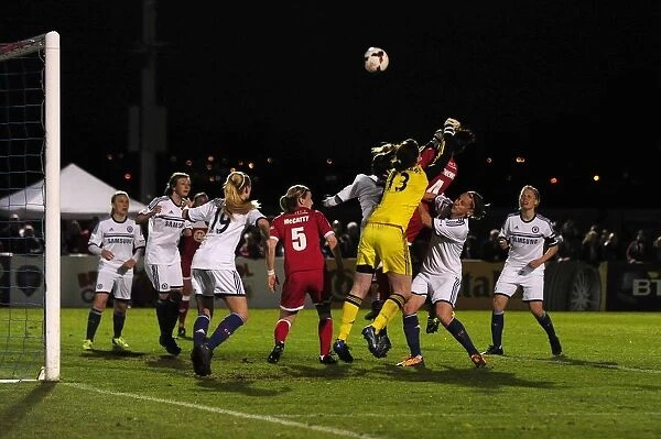 Bristol Academy's Jasmine Matthews Tries to Score against Chelsea Ladies
