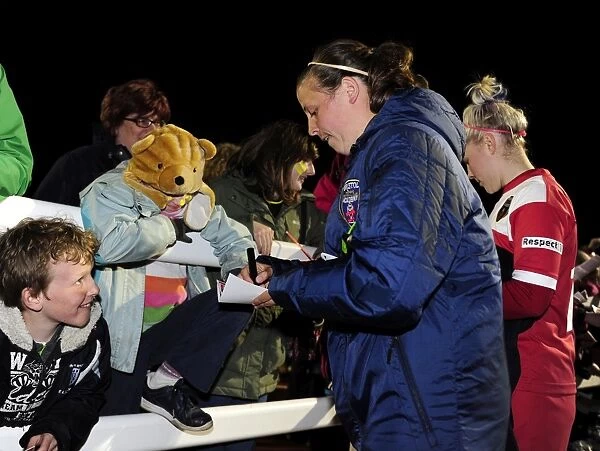 Bristol Academy's Laura Del Rio Garcia Signs Autographs at Gifford Stadium
