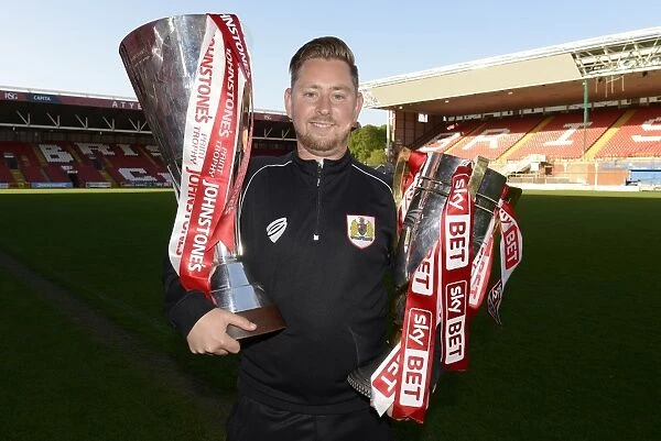 Bristol City Academy: Celebrating Double Victory with the Johnstone Paint Trophy and Sky Bet League One Trophies