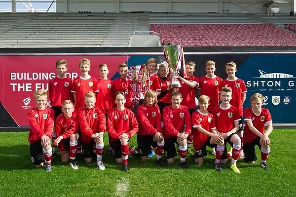 Bristol City Academy: Double Promotion Triumph with Johnstones Paint and Sky Bet League One Trophies (May 2015)