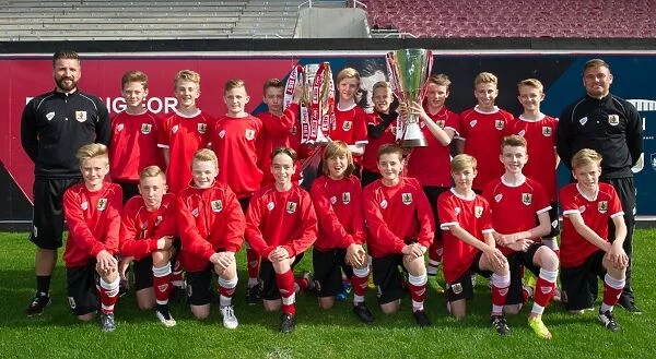 Bristol City Academy: Double Trophy Celebration with Johnstones Paint and Sky Bet League One Titles