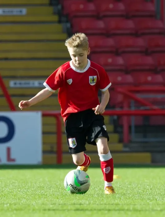 Framed Print : Bristol City Academy Players Train at Ashton Gate Stadium