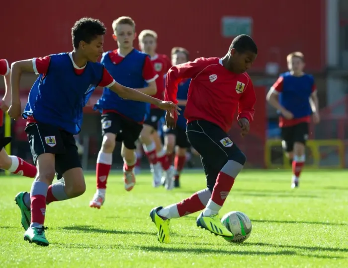Framed Print : Bristol City Academy Players Train at Ashton Gate Stadium Framed Print : Bristol City Academy Players Train at Ashton Gate Stadium