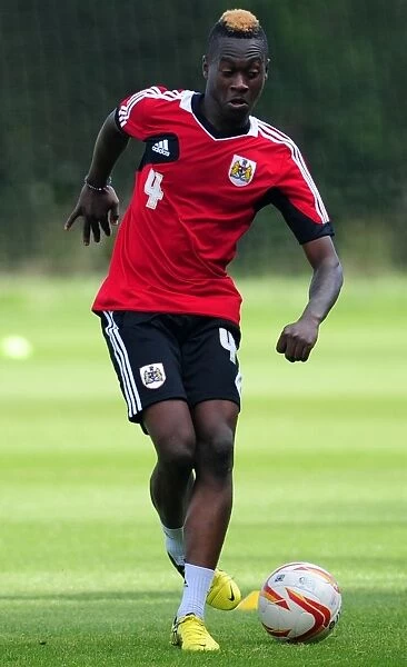 Bristol City Academy: Ridwan Oluwatobi in Action during Training