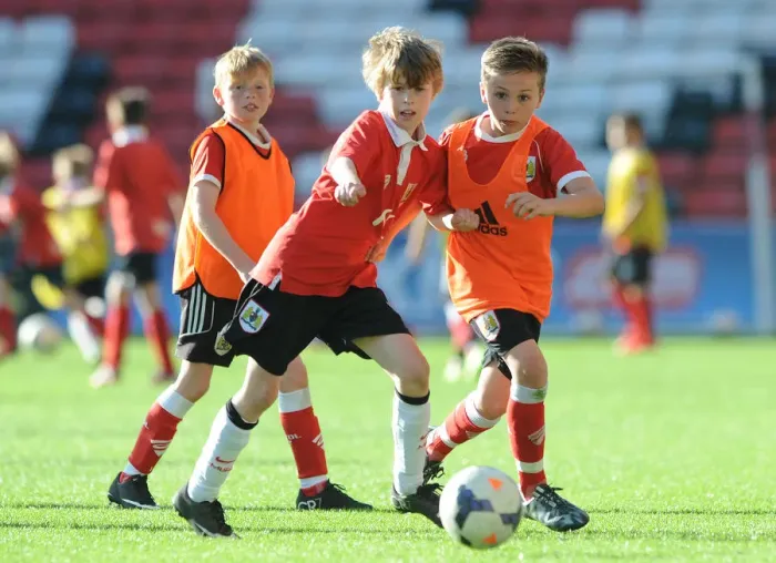Framed Print : Bristol City Academy Training at Ashton Gate Stadium, May 2015