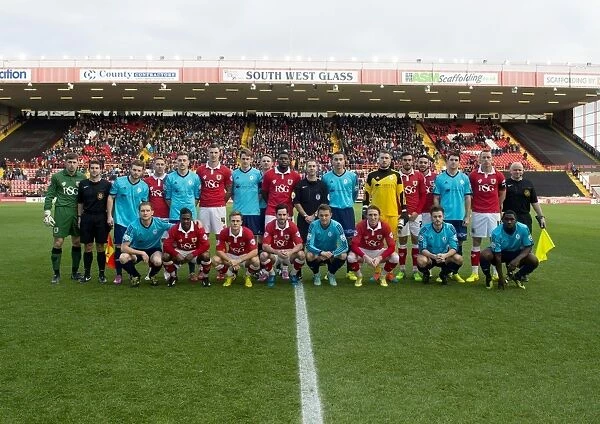 Bristol City and AFC Telford United Unite for FA Cup Team Photo, Ashton Gate, 2014