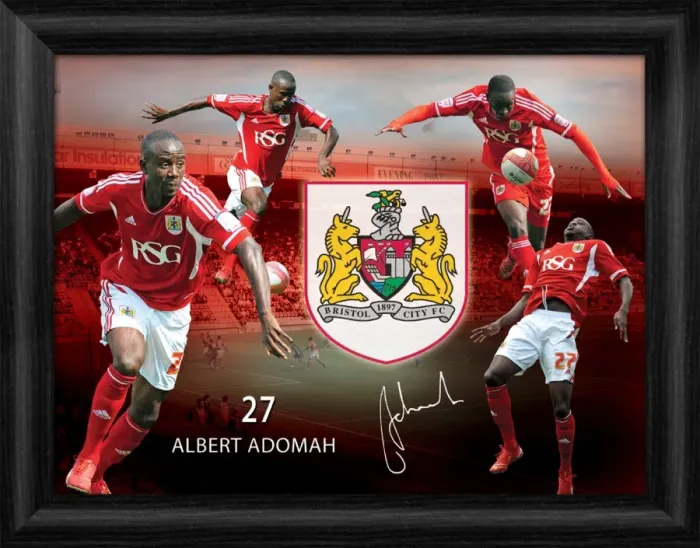 Photo Gift : Bristol City Albert Adomah Framed Player Montage Print