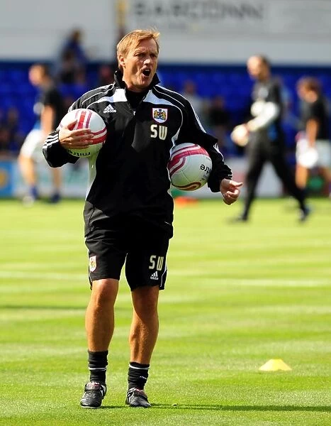 Bristol City Assistant Manager Steve Wigley at Ipswich Town Championship Match, 2010