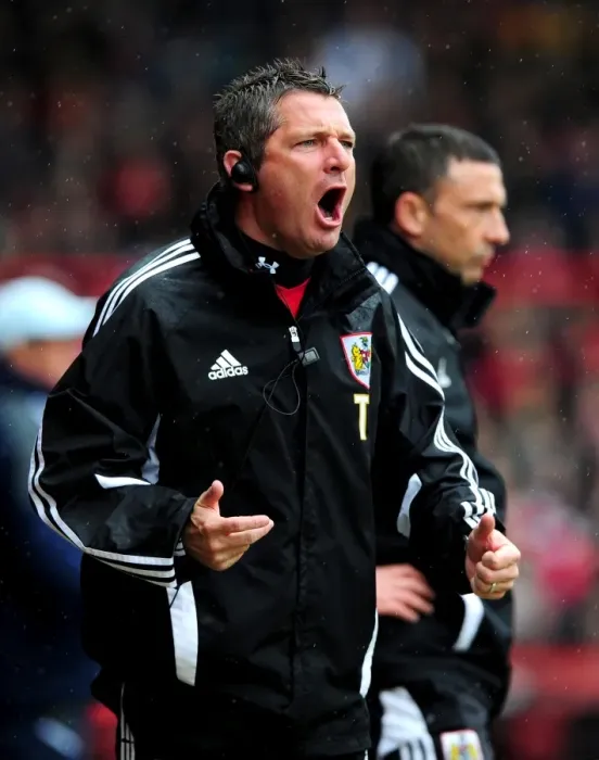Framed Print : Bristol City Assistant Manager Tony Docherty at Ashton Gate Stadium during Bristol City vs Coventry City Match, April 2012