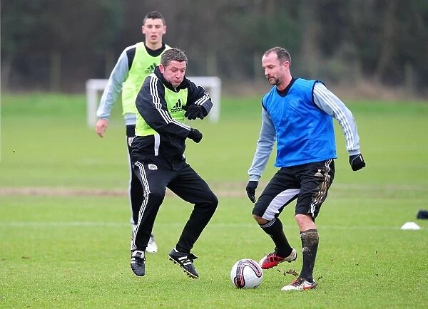 Bristol City: Captain Carey Clashes with Assistant Manager Docherty during Training Session