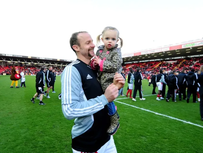 Framed Print : Bristol City Captain Louis Carey and Daughter at Ashton Gate Stadium during Bristol City vs Barnsley Match, 2012 Framed Print : Bristol City Captain Louis Carey and Daughter at Ashton Gate Stadium during Bristol City vs Barnsley Match, 2012