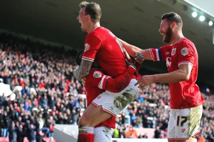 Framed Print : Bristol City Celebrate: Agard's Goal vs Hull City (2015) Framed Print : Bristol City Celebrate: Agard's Goal vs Hull City (2015)