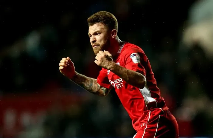 Framed Print : Bristol City Celebrate Bailey Wright's Goal Against Norwich City - Sky Bet Championship (07 / 03 / 2017)