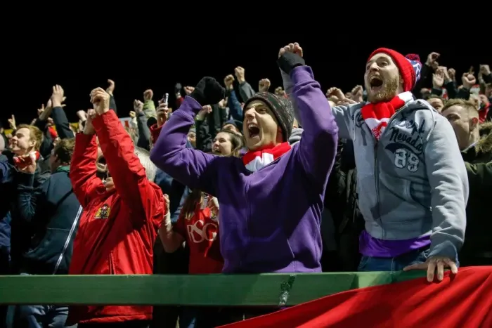 Framed Print : Bristol City Celebrates 0-2 Lead Over Yeovil Town, March 10, 2015