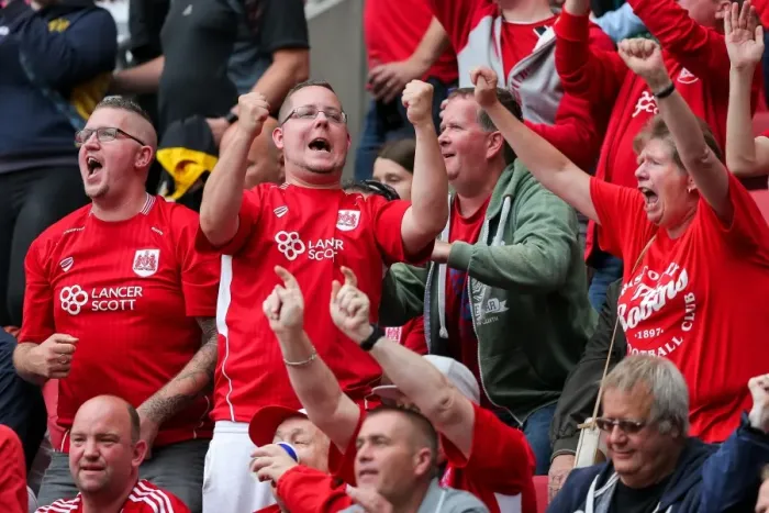 Framed Print : Bristol City Celebrates 3-1 Win Over Aston Villa at Ashton Gate Stadium Framed Print : Bristol City Celebrates 3-1 Win Over Aston Villa at Ashton Gate Stadium