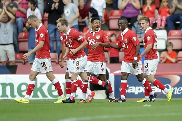 Bristol City Celebrates: Agard's Goal vs Doncaster Rovers, September 13, 2014
