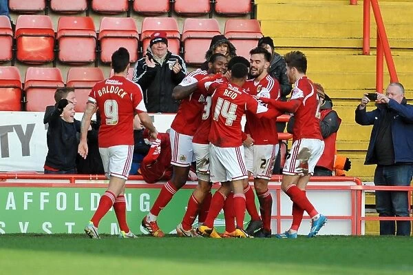 Bristol City Celebrates: Derrick Williams Scores the Winning Goal Against Tranmere Rovers
