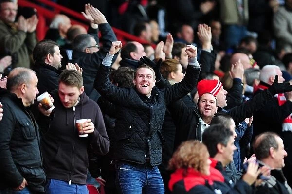 Bristol City Celebrates Double Delight: The Excitement of a 0-2 Lead Over Nottingham Forest at Ashton Gate, 2013