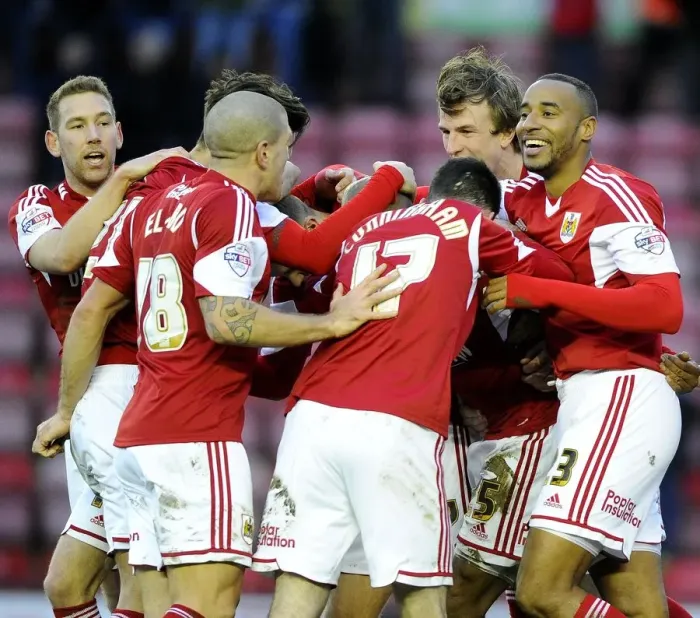 Framed Print : Bristol City Celebrates: Marvin Elliott's Goal vs. Carlisle United (01-02-2014) Framed Print : Bristol City Celebrates: Marvin Elliott's Goal vs. Carlisle United (01-02-2014)