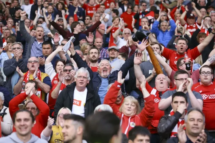 Framed Print : Bristol City Celebrates Survival: A Thrilling Win Against Brighton & Hove Albion
