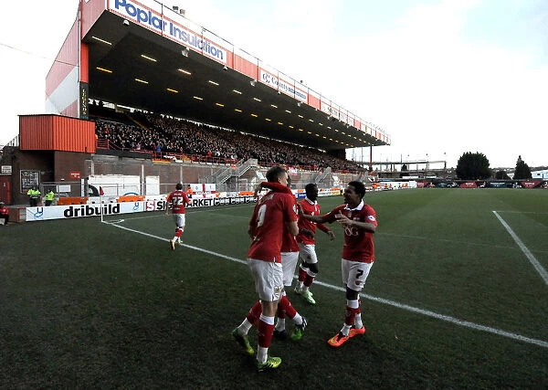 Bristol City Celebrates Victory Over Fleetwood Town: Aden Flint Captures the Moment