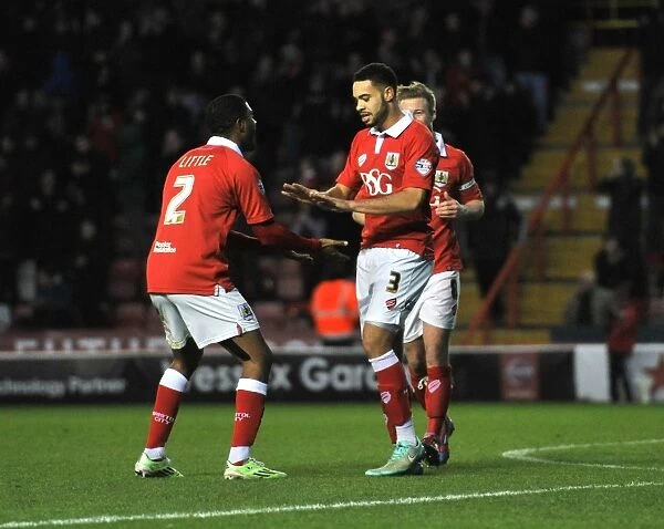 Bristol City Celebrates: Williams and Little's Goal Blitz against Notts County (January 10, 2015)
