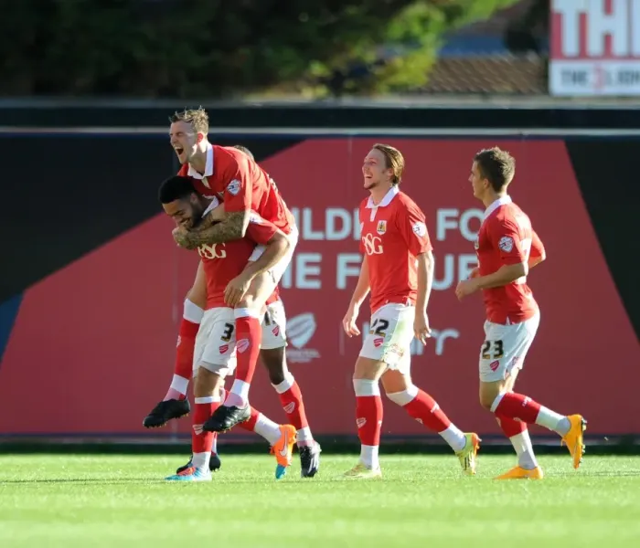 Framed Print : Bristol City Celebrates Win Against Chesterfield: Derrick Williams Goal Framed Print : Bristol City Celebrates Win Against Chesterfield: Derrick Williams Goal