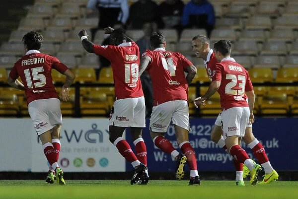 Bristol City Celebrates Win Against Port Vale: Aaron Wilbraham's Goal