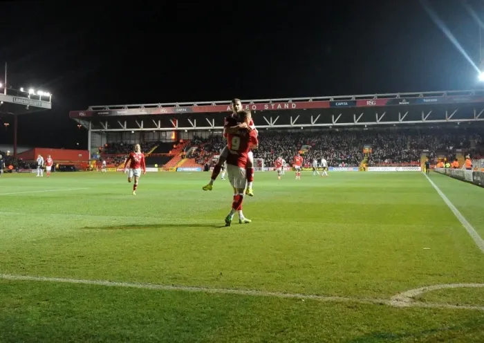Framed Print : Bristol City Celebrates Win Against Port Vale: Joe Bryan and Matt Smith Rejoice on the Field Framed Print : Bristol City Celebrates Win Against Port Vale: Joe Bryan and Matt Smith Rejoice on the Field