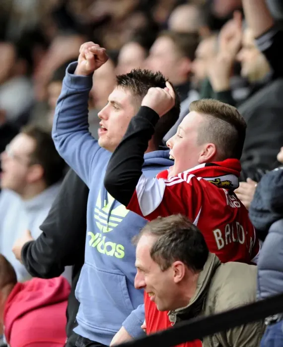 Framed Print : Bristol City Celebrates Win Against Walsall, Sky Bet League One