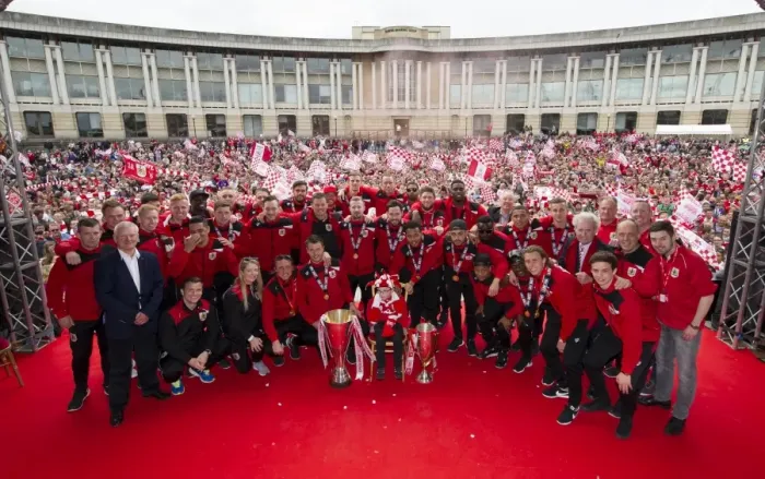 Framed Print : Bristol City Celebration Tour 040515 Framed Print : Bristol City Celebration Tour 040515